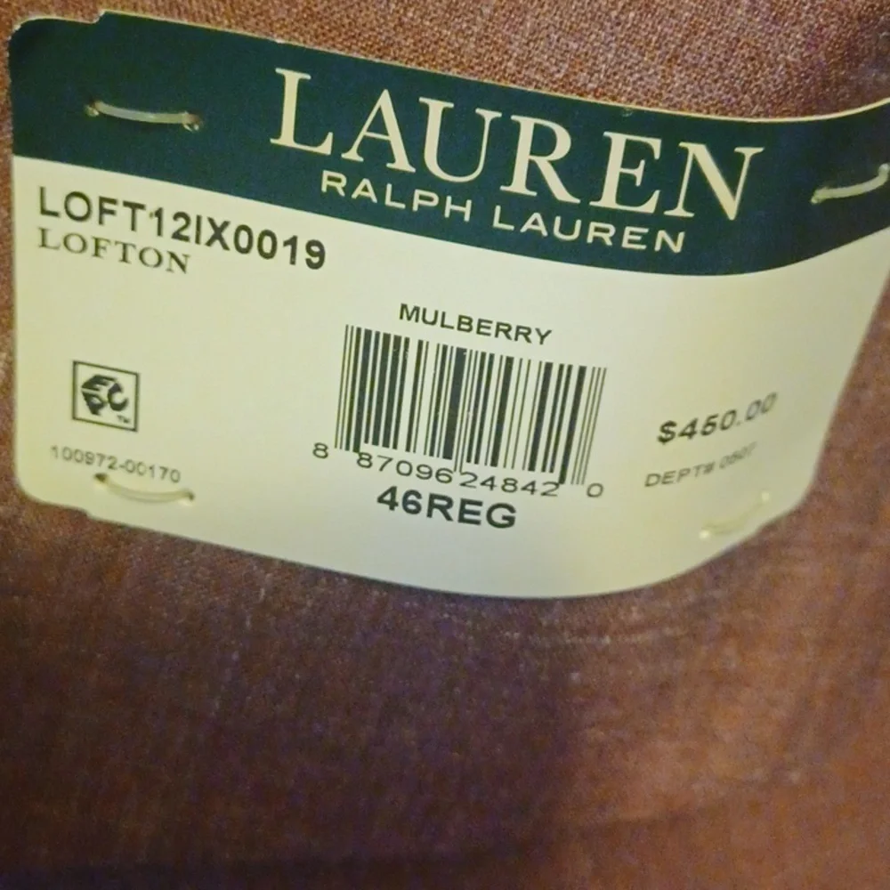 Men's Lauren Ralph Lauren Mulberry Suit - Picture 12 of 12
